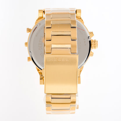 Diesel Mr. Daddy 2.0 DZ7333 Gold Chronograph Men’s Watch – Multi-Time Zone Luxury Timepiece”