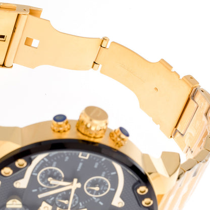 Diesel Mr. Daddy 2.0 DZ7333 Gold Chronograph Men’s Watch – Multi-Time Zone Luxury Timepiece”