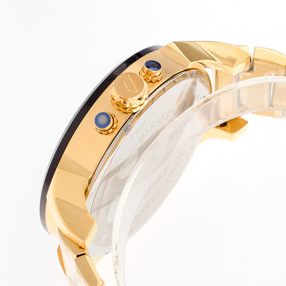 Diesel Mr. Daddy 2.0 DZ7333 Gold Chronograph Men’s Watch – Multi-Time Zone Luxury Timepiece”