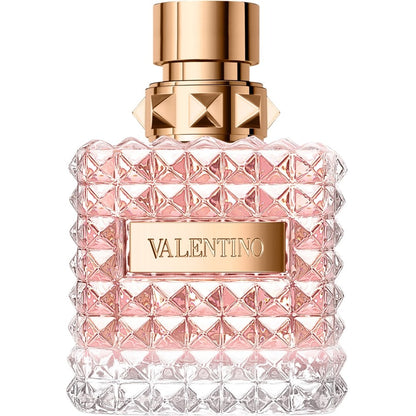 Valentino Donna EDP 100ml – a luxurious floral-powdery perfume with rose, iris, leather & vanilla. Elegant, feminine, long-lasting. 100% authentic designer fragrance.